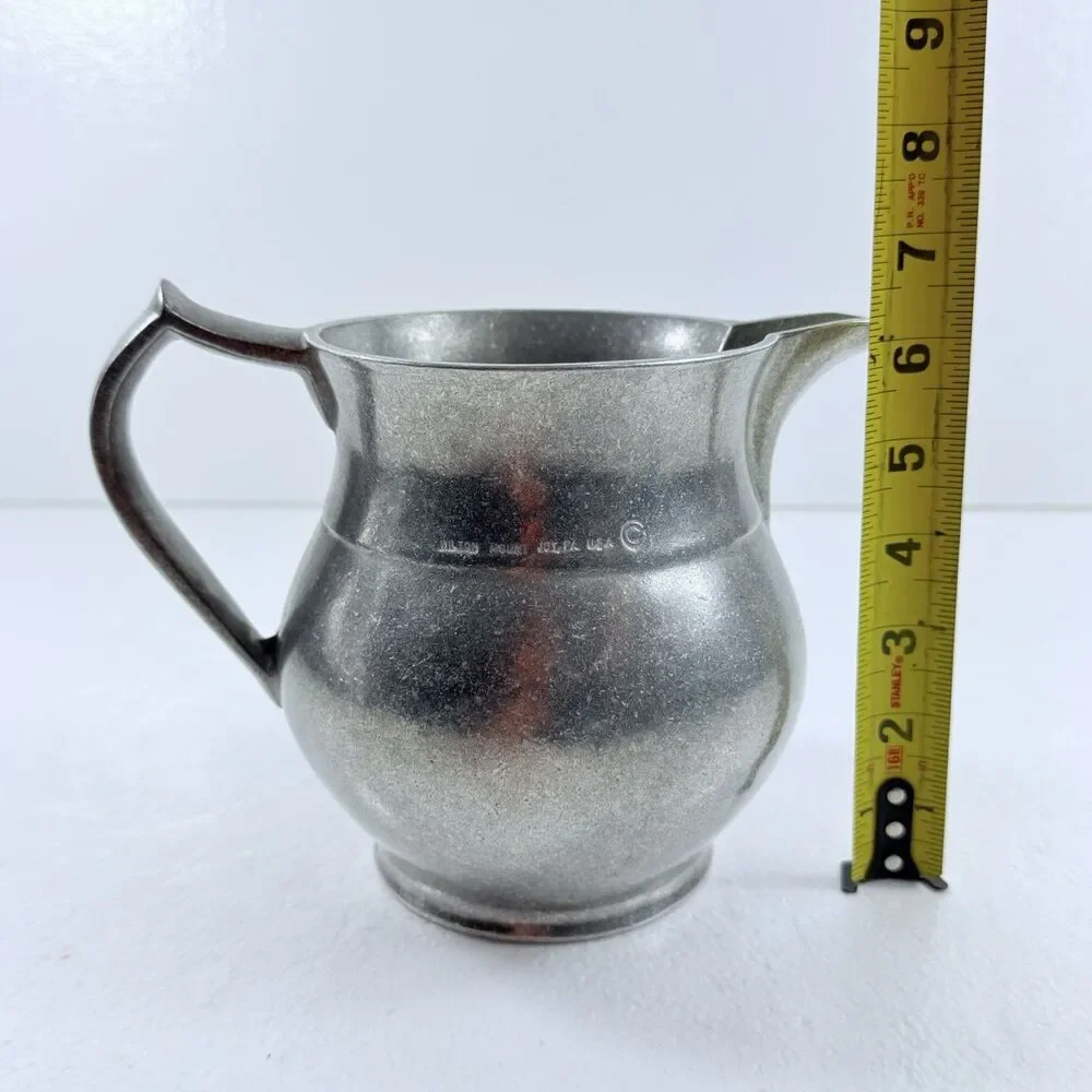Vintage Wilton Armetale Plough Tavern Pitcher Metal Farmhouse Decor Cottage Core